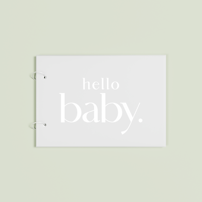 Jardin personalised guest book, white text on frosted acrylic | Saint Sauvant Auckland NZ