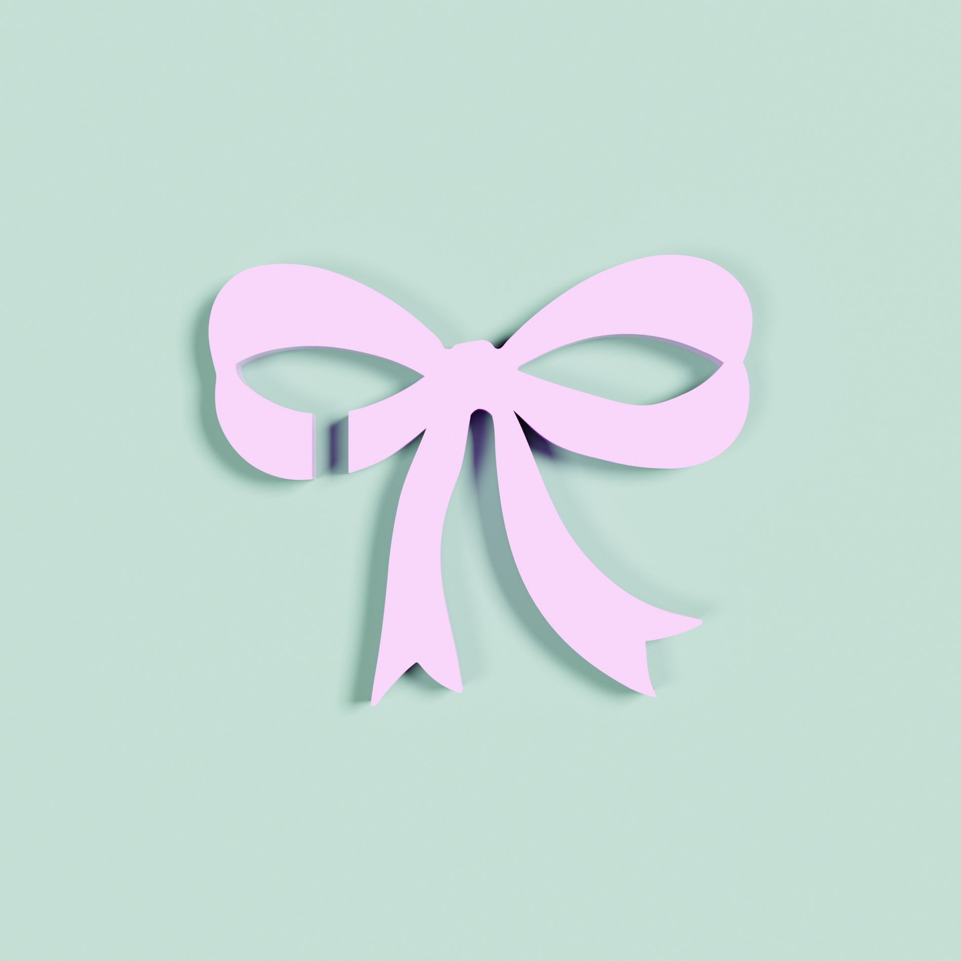 Small bow acrylic drink tag in white | Saint Sauvant Auckland NZ