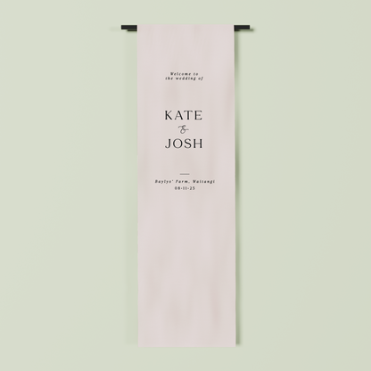 Marseille fabric welcome sign in oat 2m | Saint Sauvant Auckland NZ