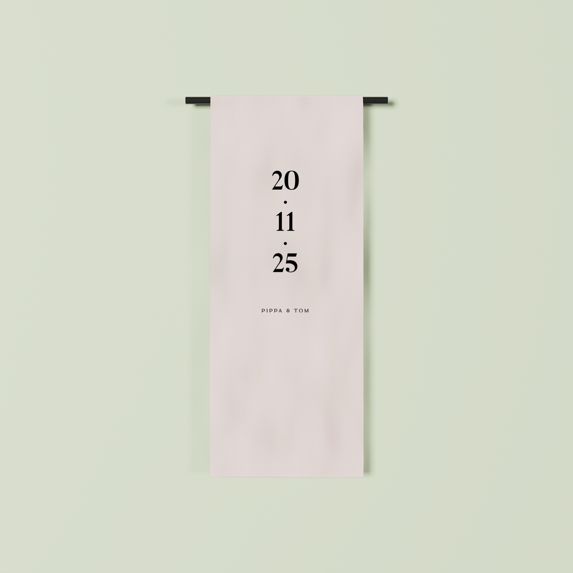 Monaco fabric welcome sign in oat 1.5m | Saint Sauvant Auckland NZ