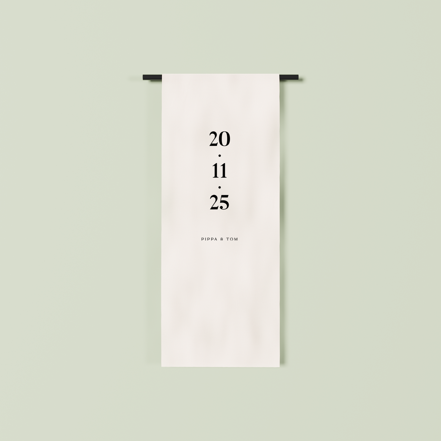 Monaco fabric welcome sign in white 1.5m | Saint Sauvant Auckland NZ