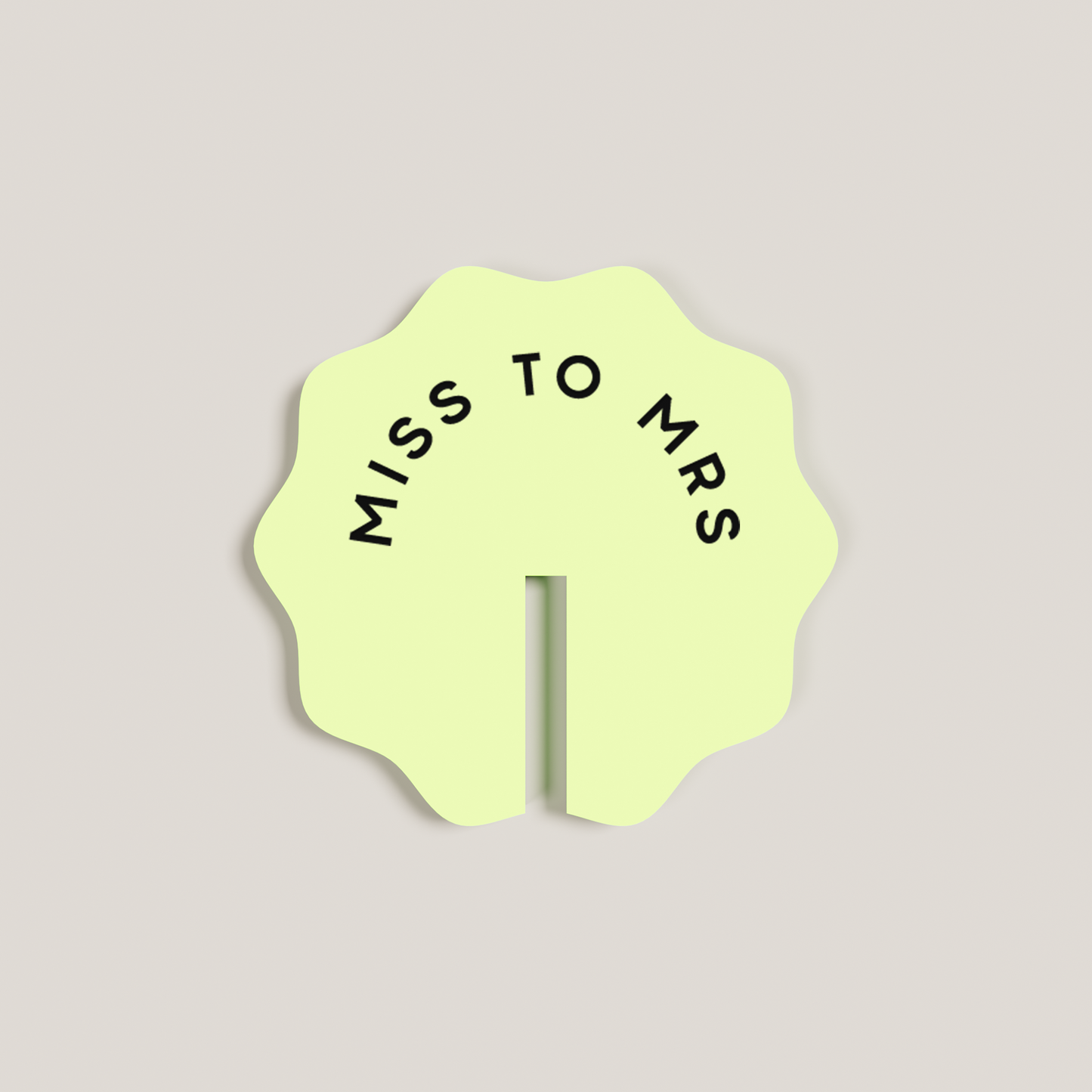 Camellia acrylic drink tag in pineapple | Saint Sauvant Auckland NZ