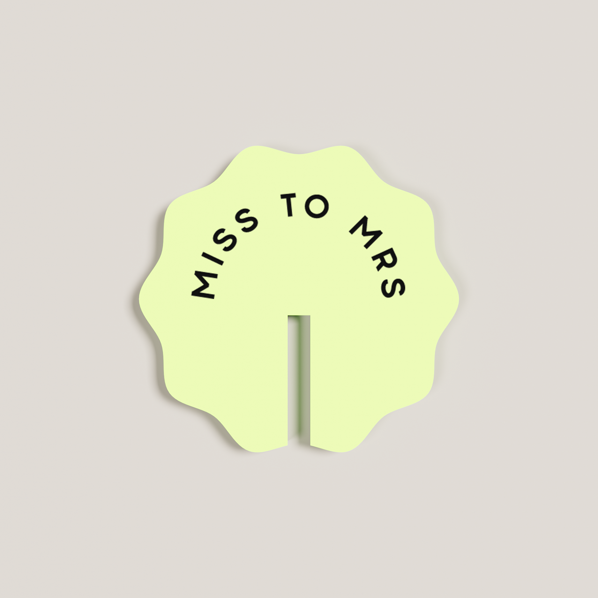 Camellia acrylic drink tag in pineapple | Saint Sauvant Auckland NZ