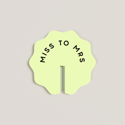 Camellia acrylic drink tag in pineapple | Saint Sauvant Auckland NZ