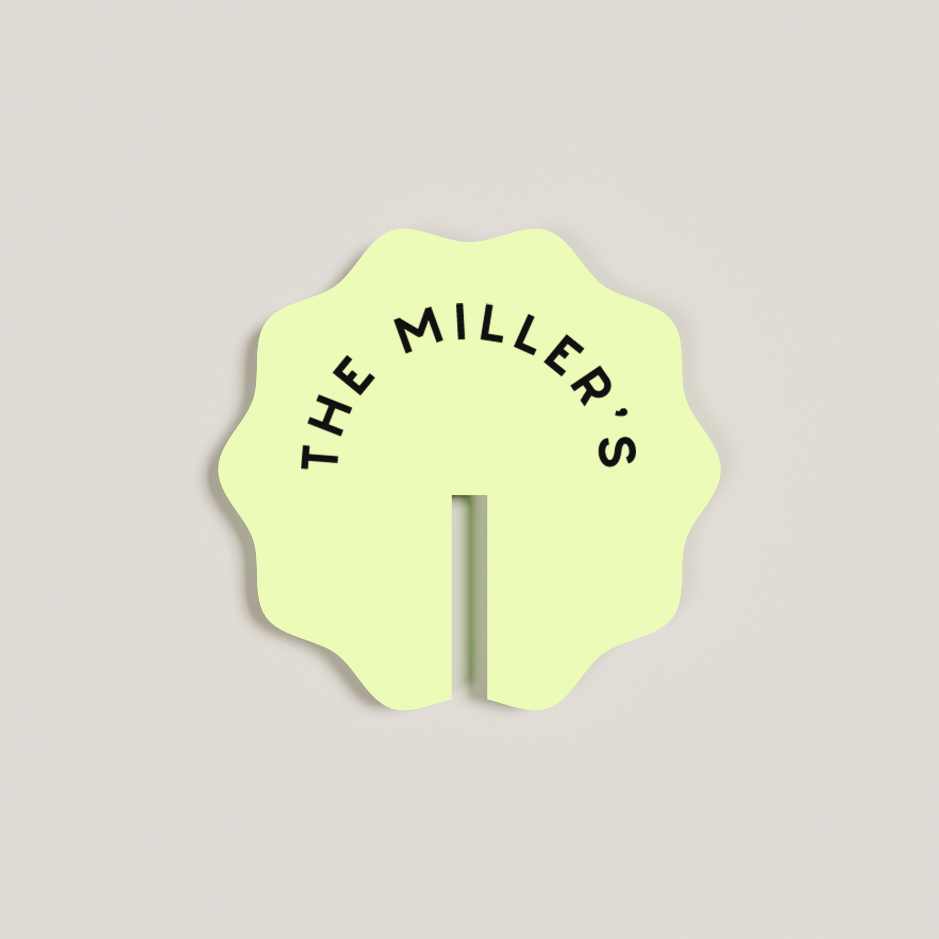 Marigold acrylic drink tag in white | Saint Sauvant Auckland NZ