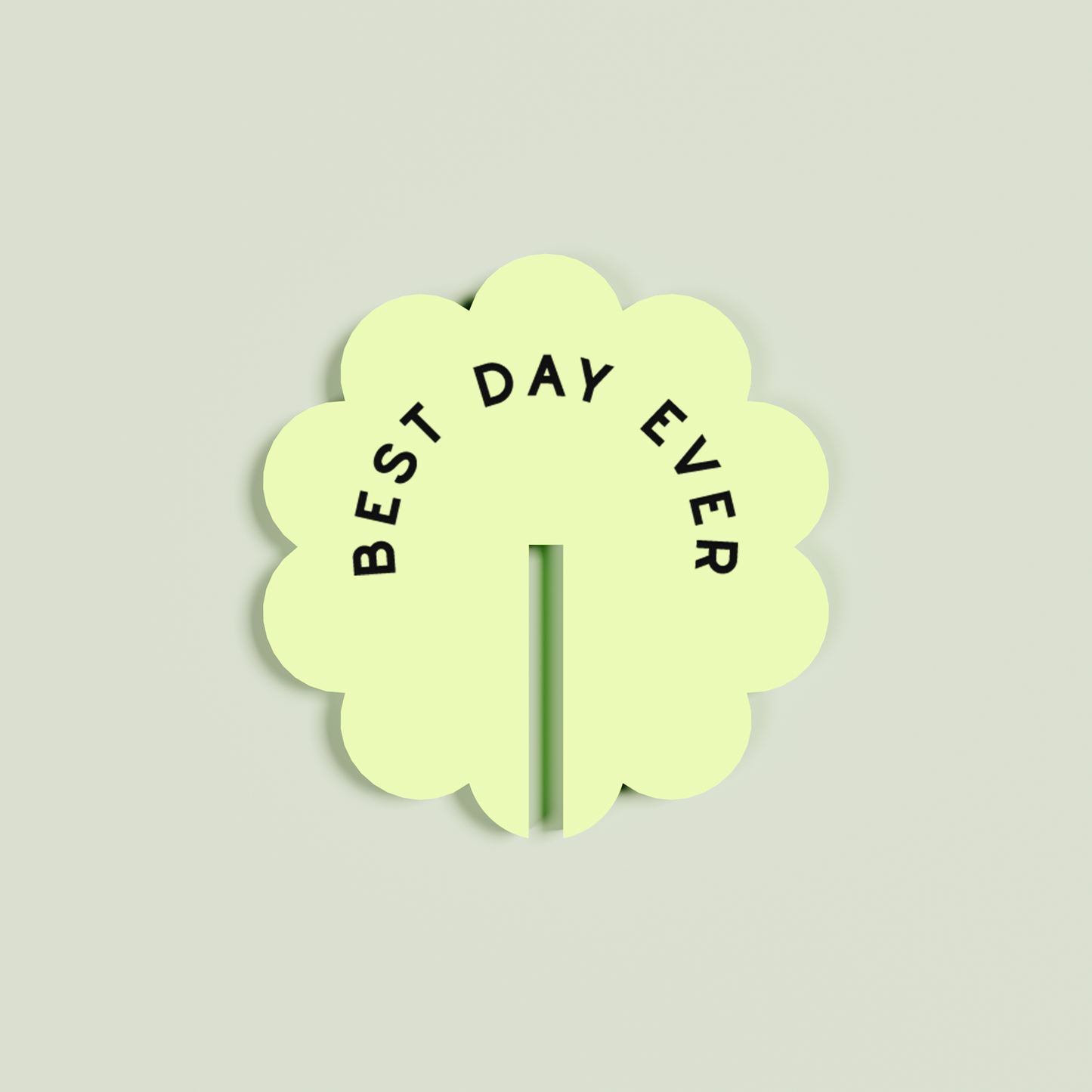 Peony acrylic drink tag in pineapple | Saint Sauvant Auckland NZ