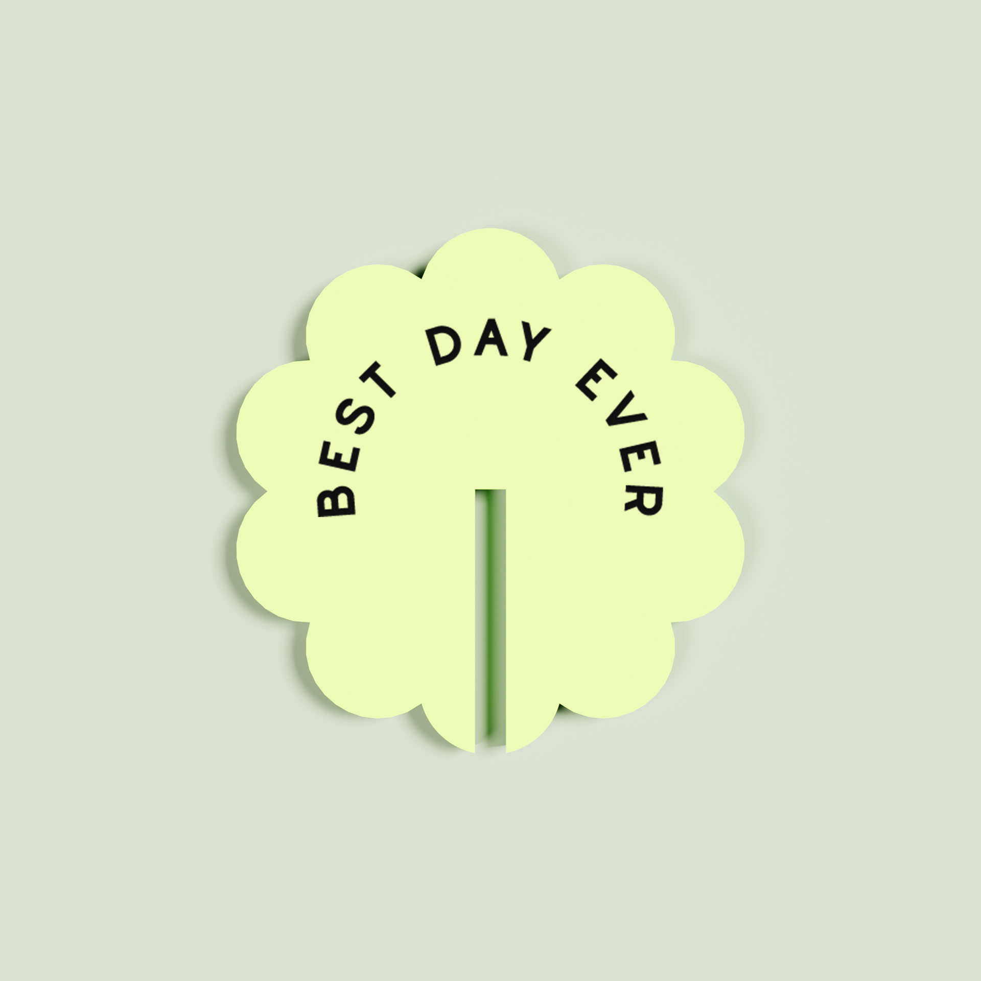 Peony acrylic drink tag in pineapple | Saint Sauvant Auckland NZ