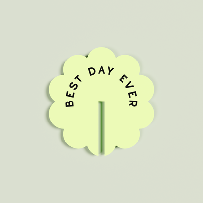 Peony acrylic drink tag in pineapple | Saint Sauvant Auckland NZ