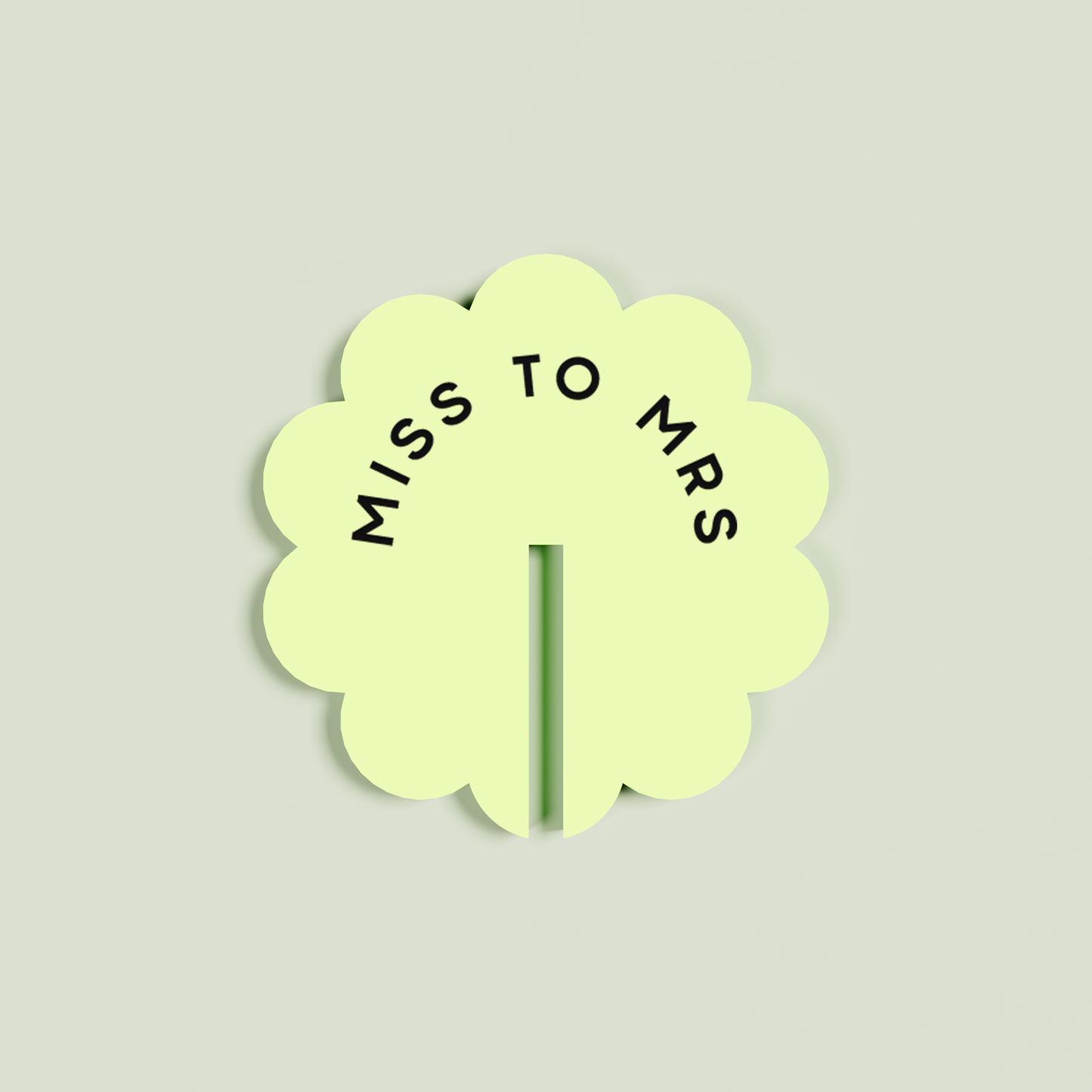 Gardenia acrylic drink tag in pineapple | Saint Sauvant Auckland NZ