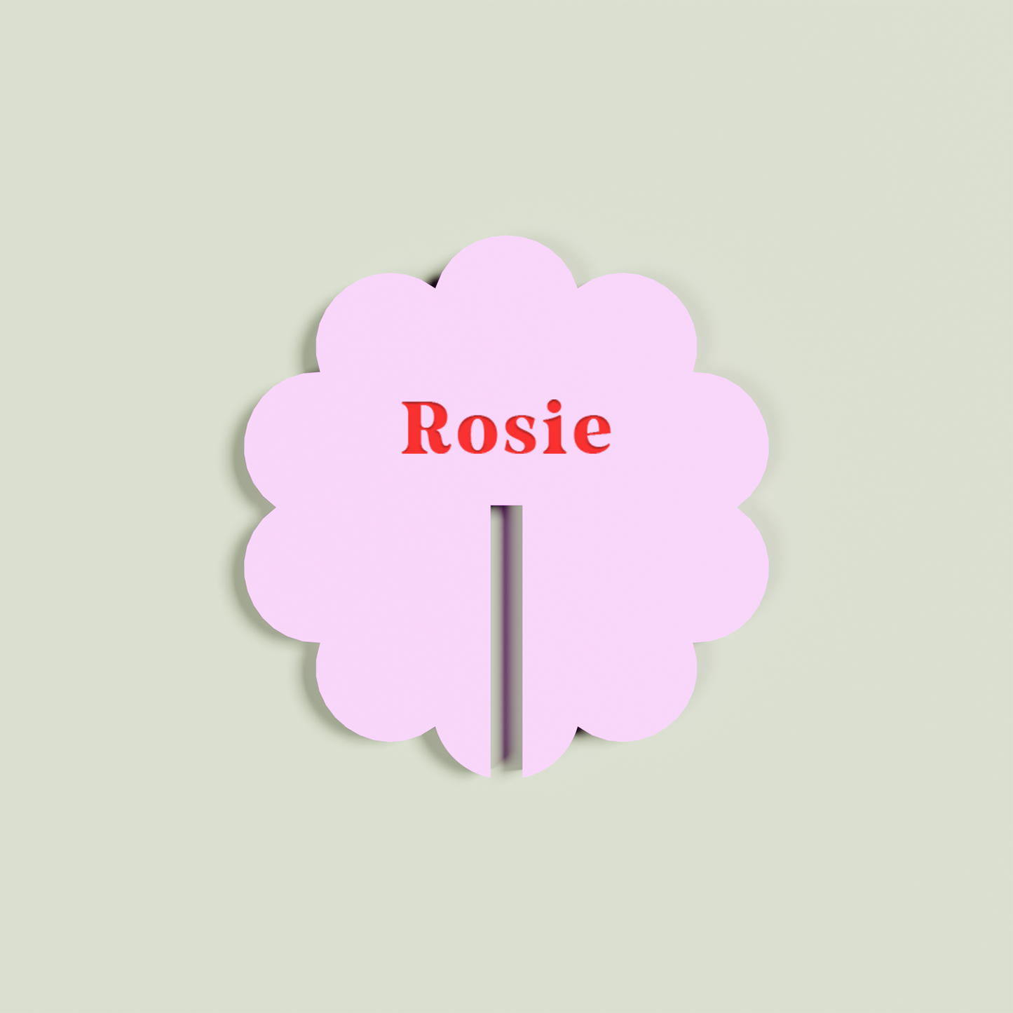 Buttercup acrylic drink tag in black | Saint Sauvant Auckland NZ