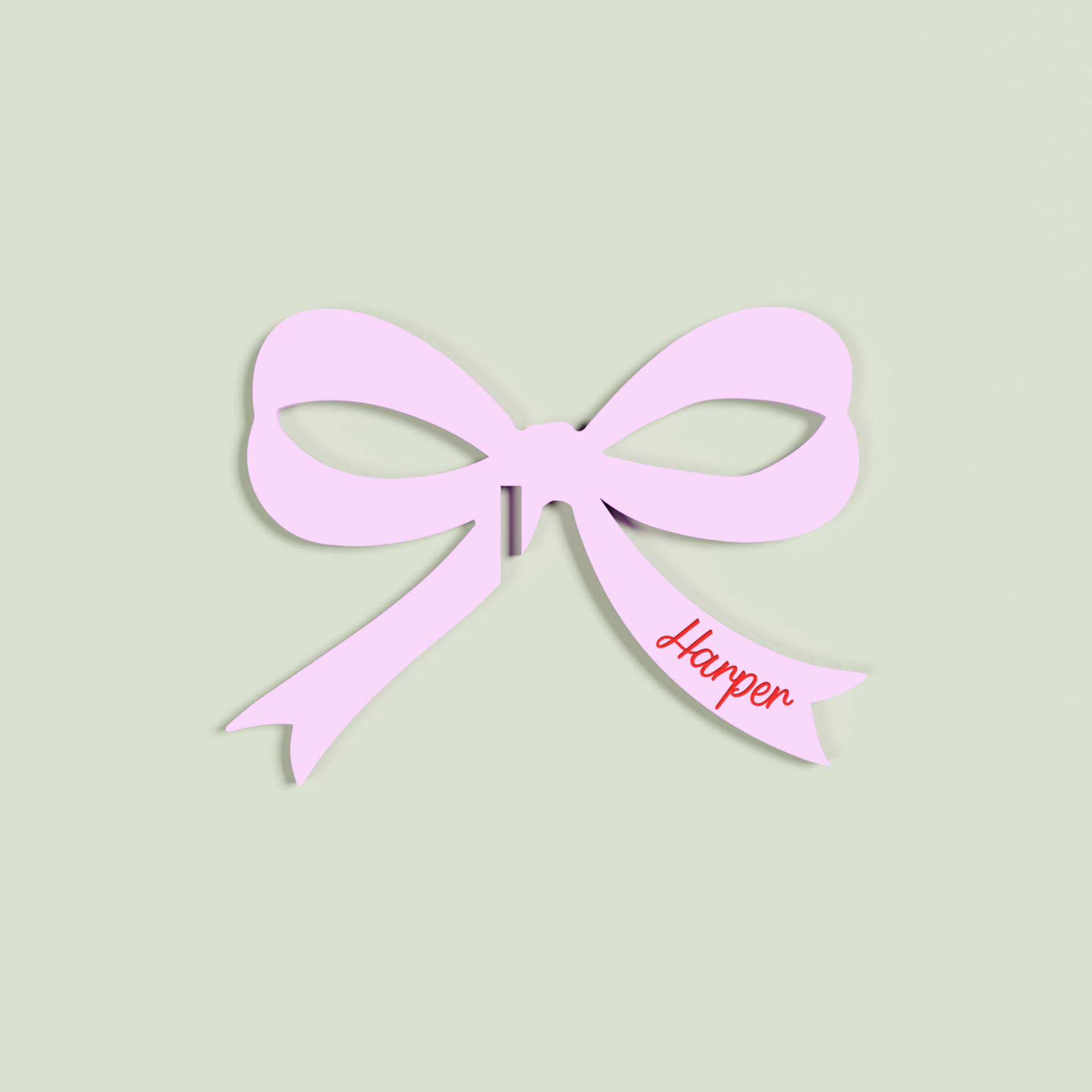 Audrey acrylic drink tag in light pink | Saint Sauvant Auckland NZ
