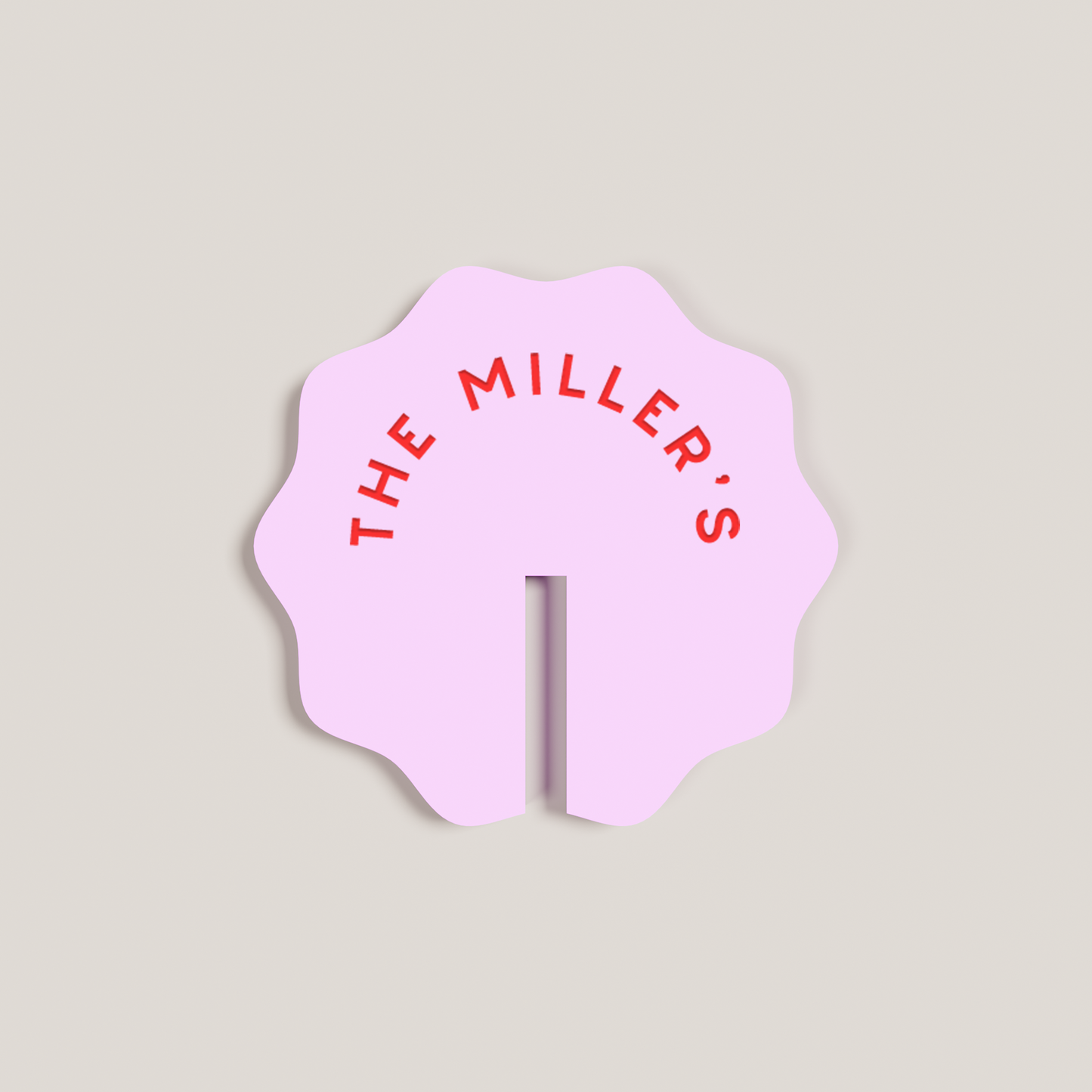 Marigold acrylic drink tag in black | Saint Sauvant Auckland NZ