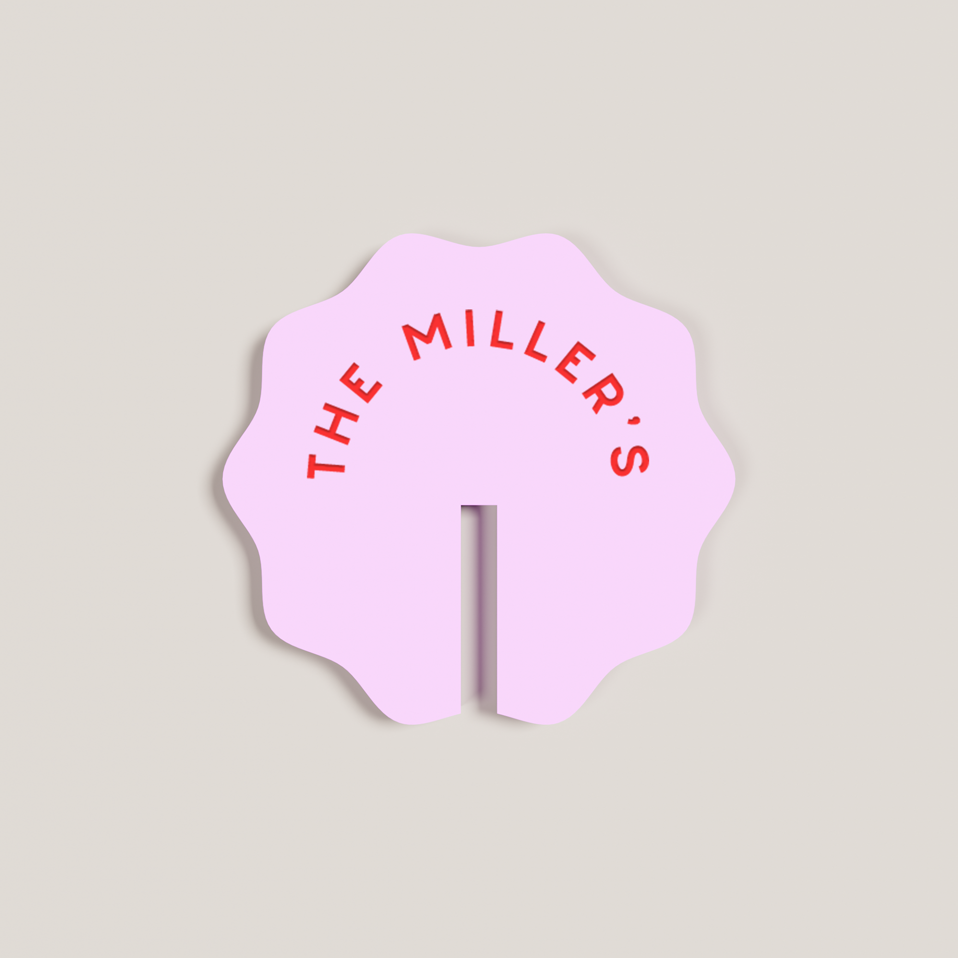 Marigold acrylic drink tag in black | Saint Sauvant Auckland NZ