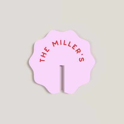 Marigold acrylic drink tag in black | Saint Sauvant Auckland NZ