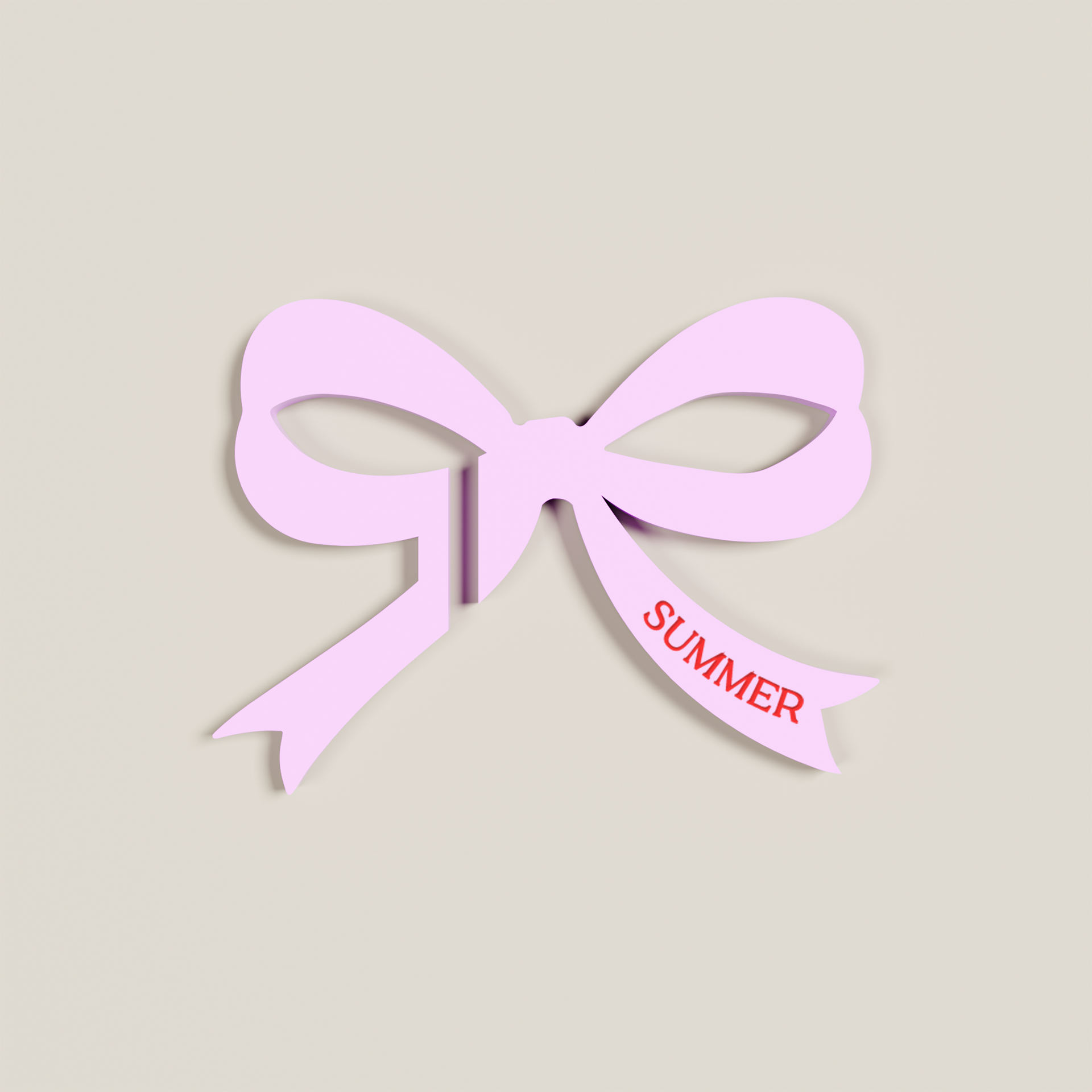Riley acrylic drink tag in light pink | Saint Sauvant Auckland NZ