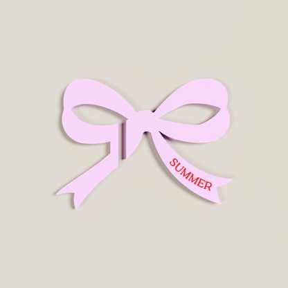 Riley acrylic drink tag in light pink | Saint Sauvant Auckland NZ