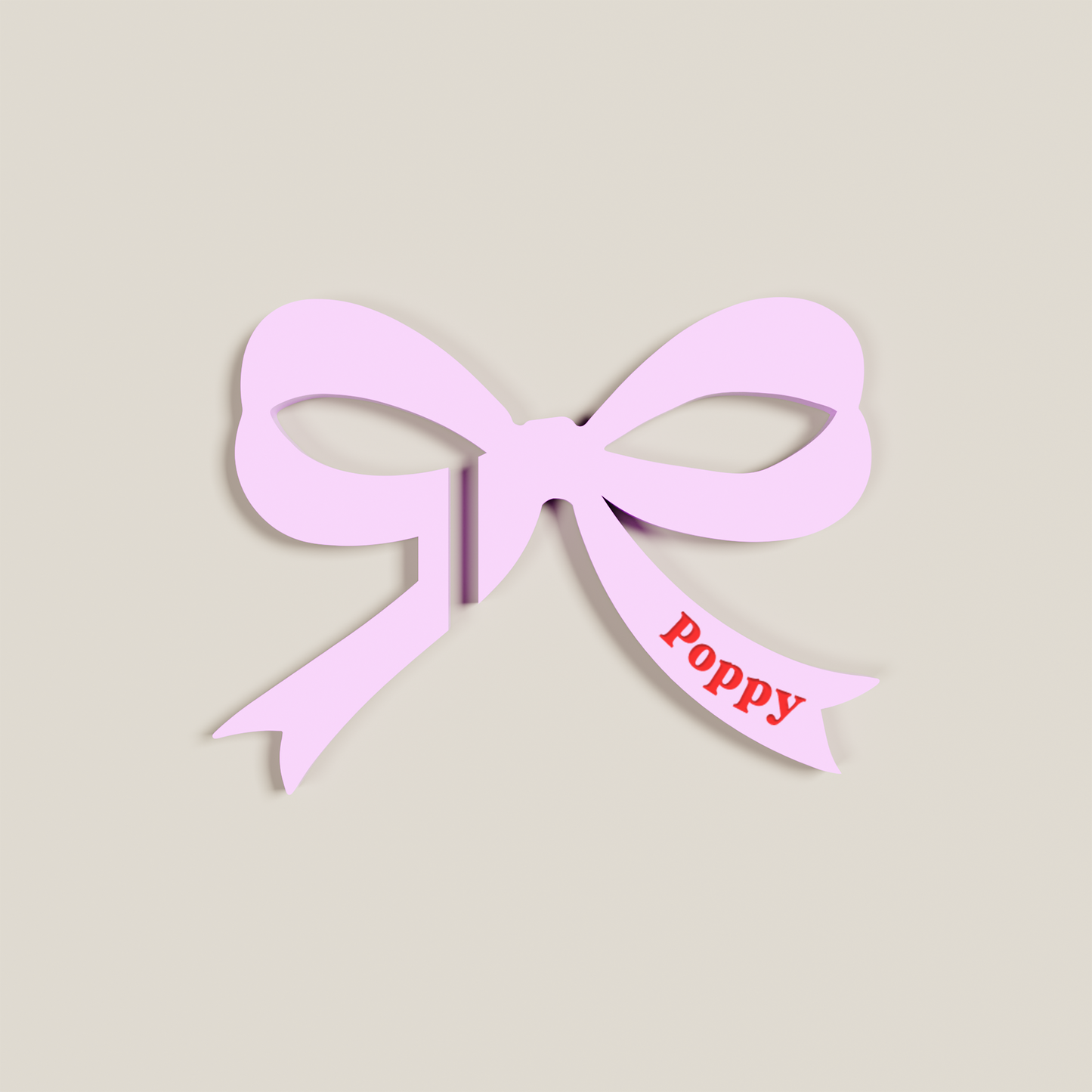 Poppy acrylic drink tag in white | Saint Sauvant Auckland NZ