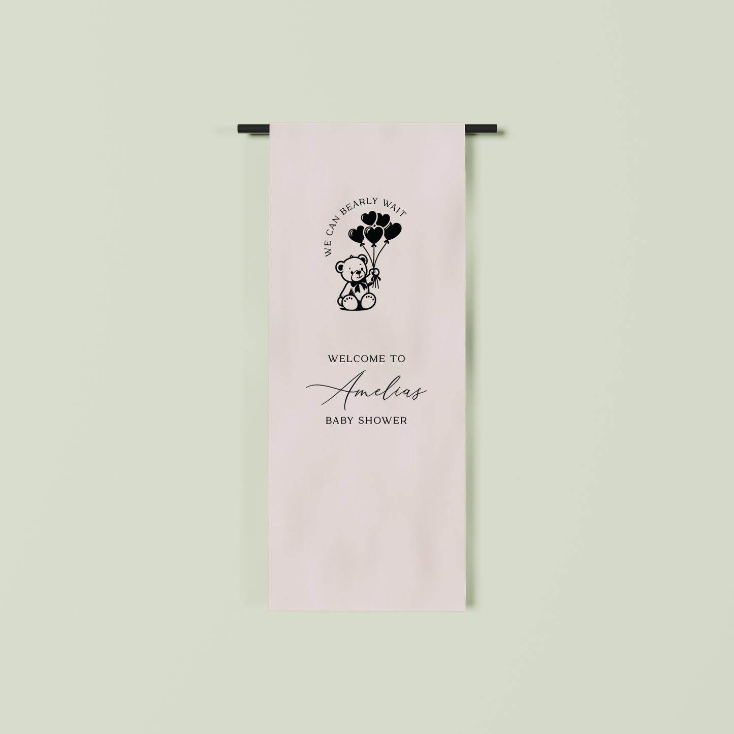 Provence fabric welcome sign in oat 1.5m | Saint Sauvant Auckland NZ