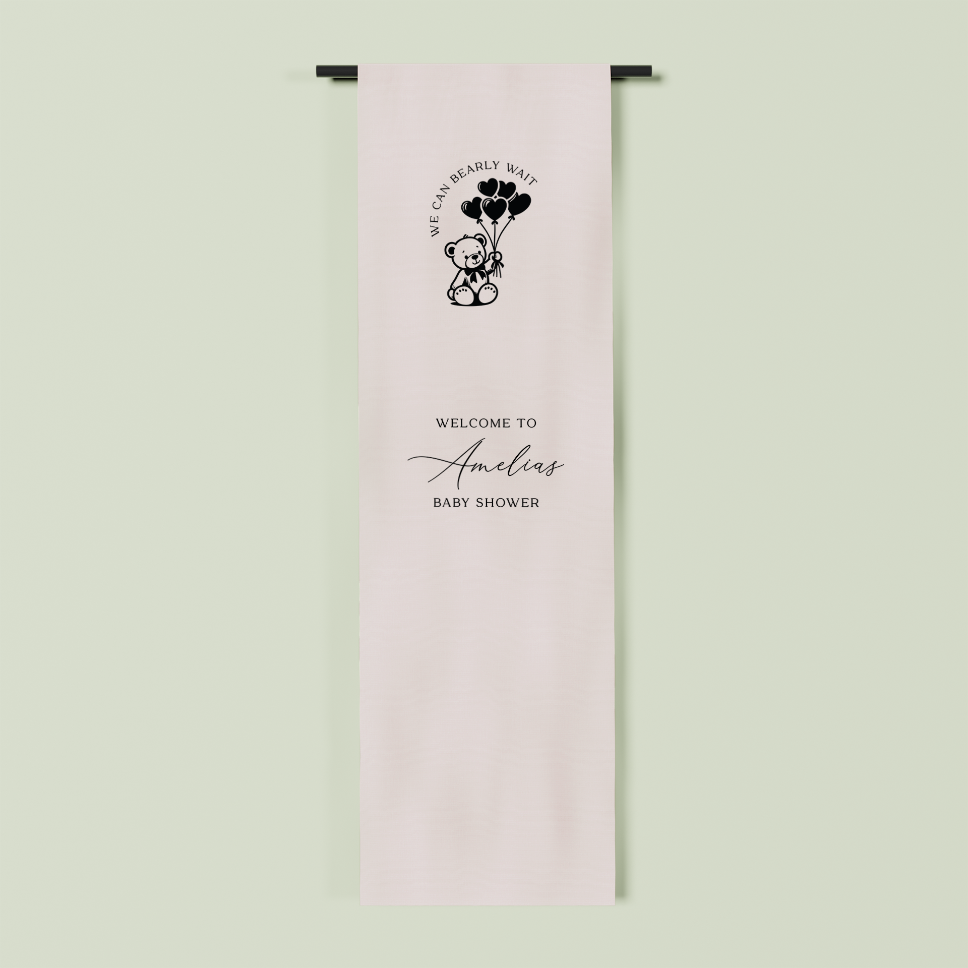 Provence fabric welcome sign in oat 2m | Saint Sauvant Auckland NZ
