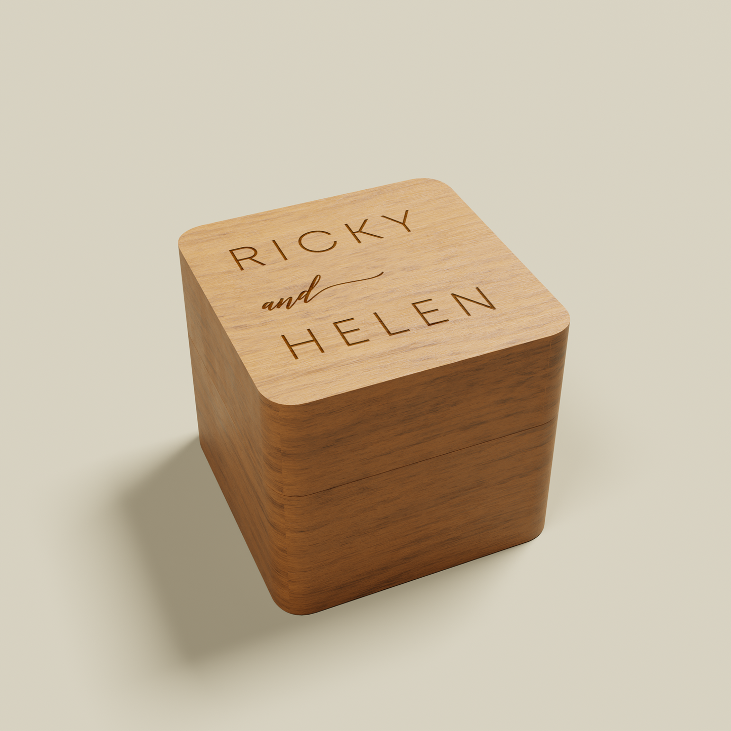 Sapphire personalised engraved ring box | Saint Sauvant Auckland NZ
