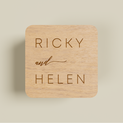 Sapphire personalised engraved ring box | Saint Sauvant Auckland NZ