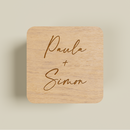 Pearl personalised engraved ring box | Saint Sauvant Auckland NZ