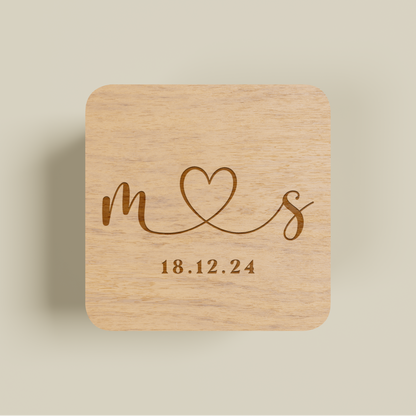 Ruby personalised engraved ring box | Saint Sauvant Auckland NZ