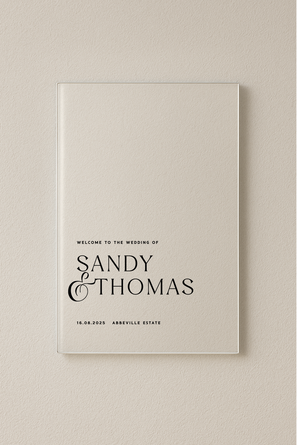 Venice personalised acrylic welcome sign | Saint Sauvant Auckland NZ