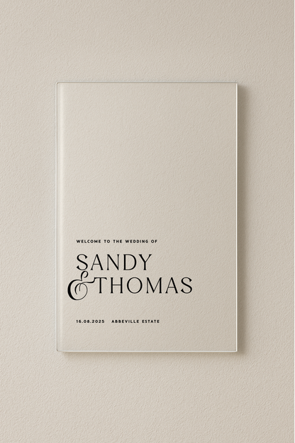 Venice personalised acrylic welcome sign | Saint Sauvant Auckland NZ