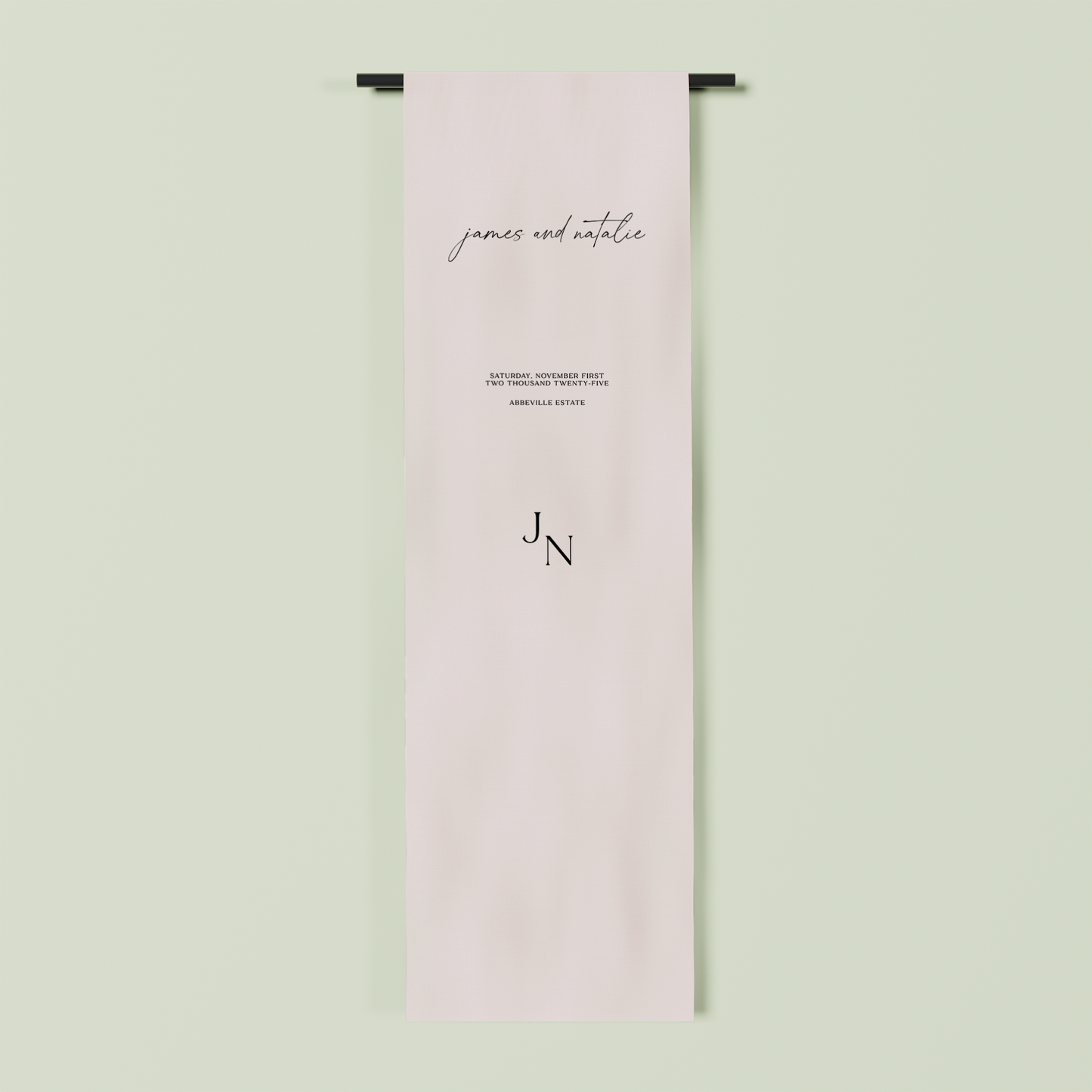 Versailles fabric welcome sign in oat 2m | Saint Sauvant Auckland NZ