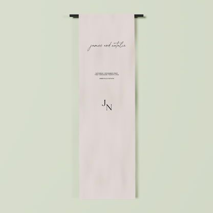 Versailles fabric welcome sign in oat 2m | Saint Sauvant Auckland NZ
