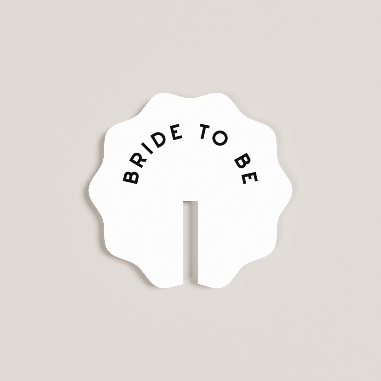 Azalea acrylic drink tag in white | Saint Sauvant Auckland NZ
