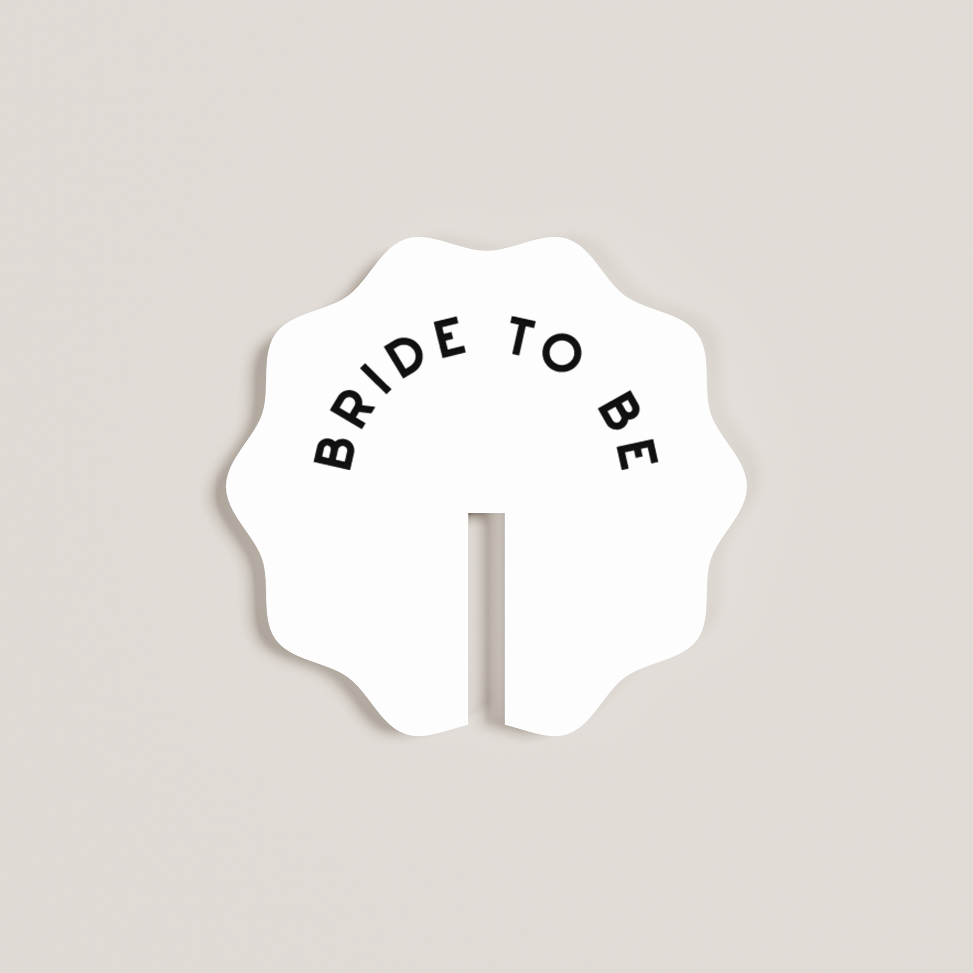 Azalea acrylic drink tag in white | Saint Sauvant Auckland NZ