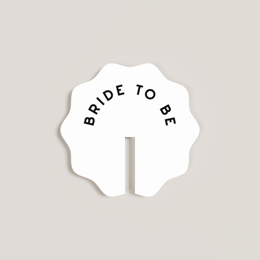 Azalea acrylic drink tag in white | Saint Sauvant Auckland NZ