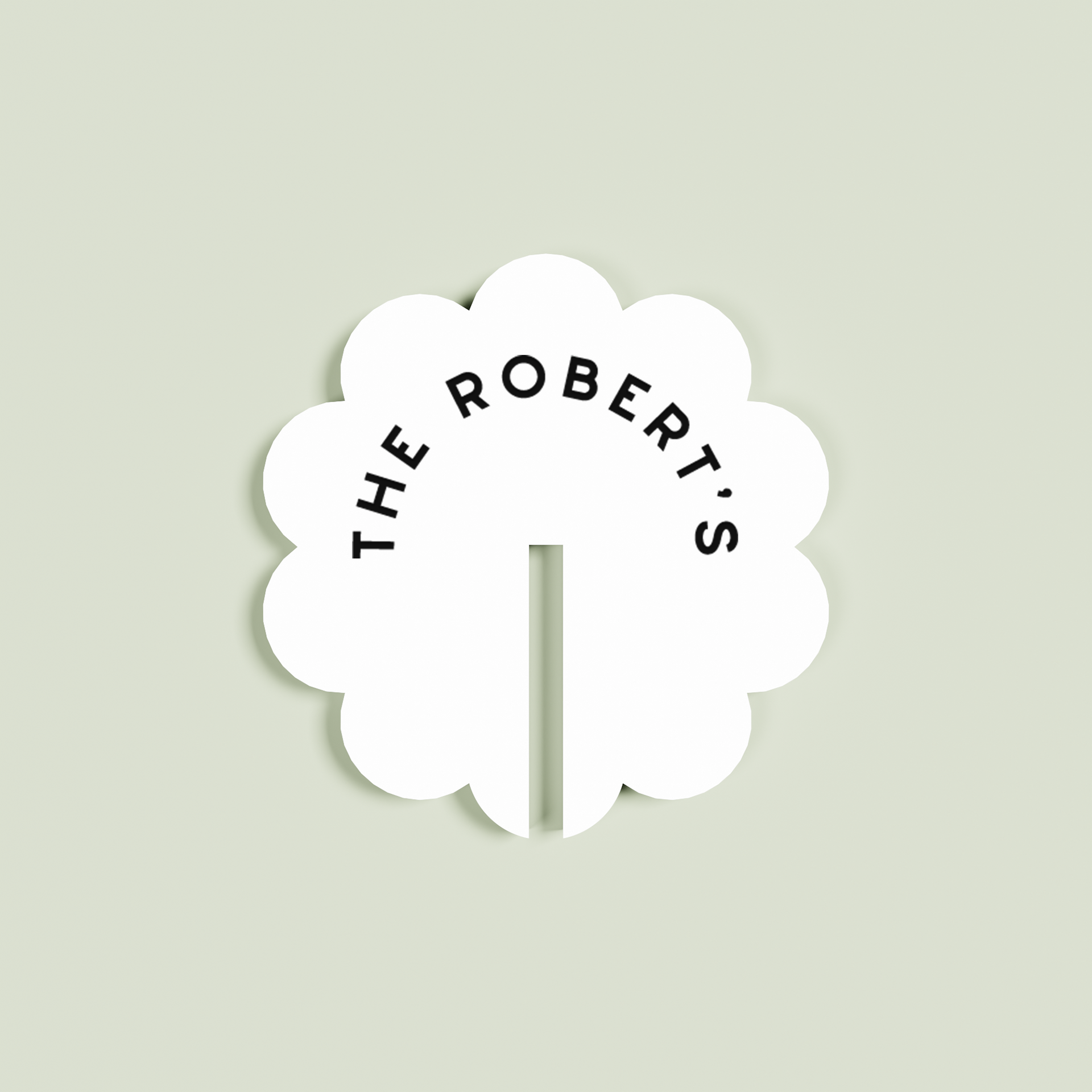 Dahlia acrylic drink tag in white | Saint Sauvant Auckland NZ