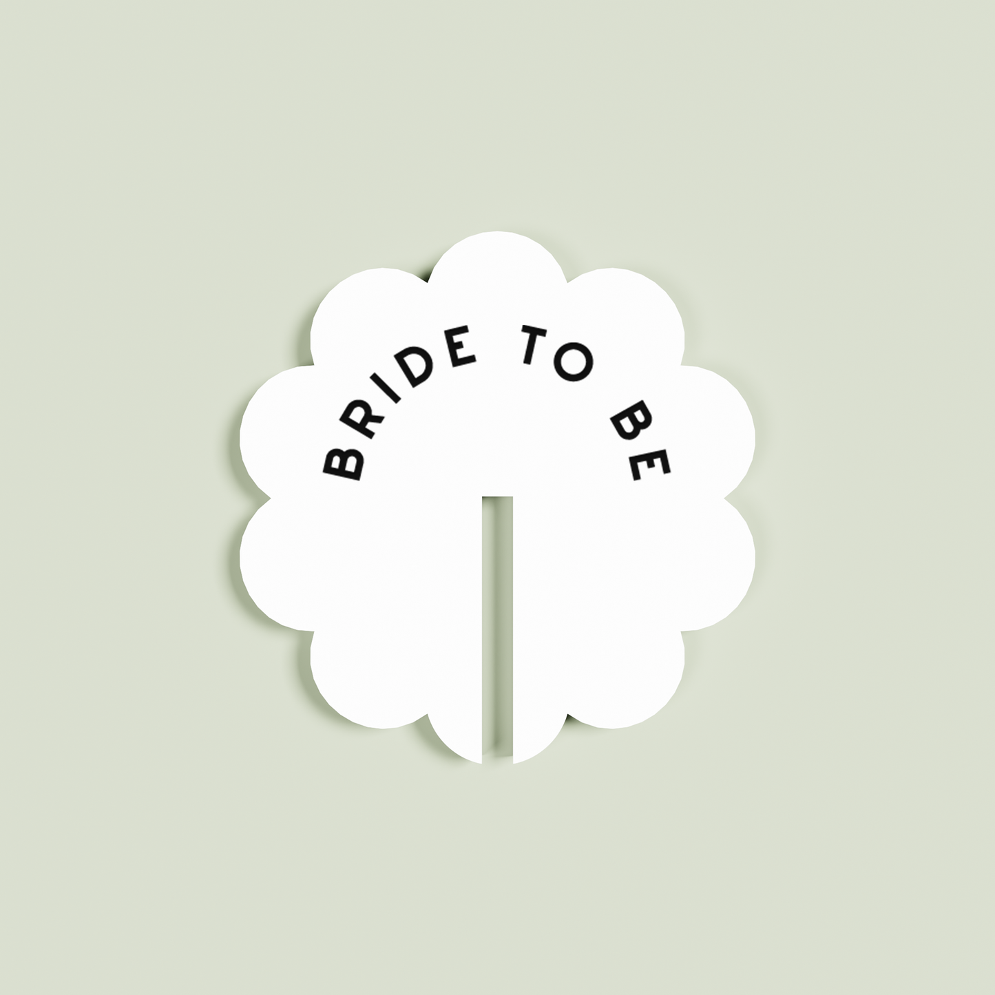 Iris acrylic drink tag in clear | Saint Sauvant Auckland NZ