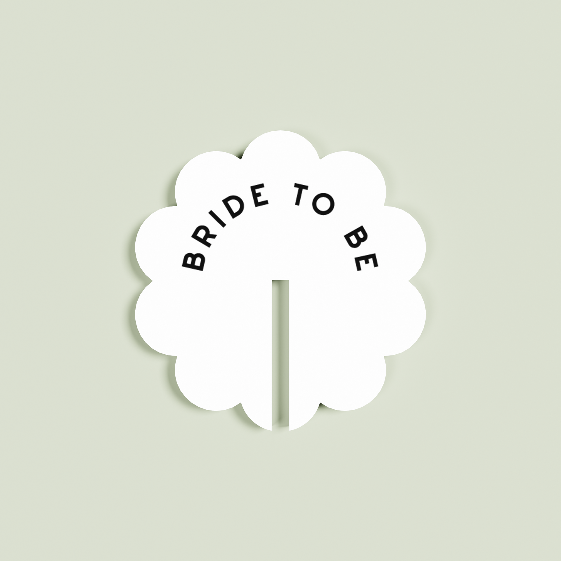 Iris acrylic drink tag in clear | Saint Sauvant Auckland NZ