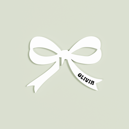 Chloe acrylic drink tag in white | Saint Sauvant Auckland NZ