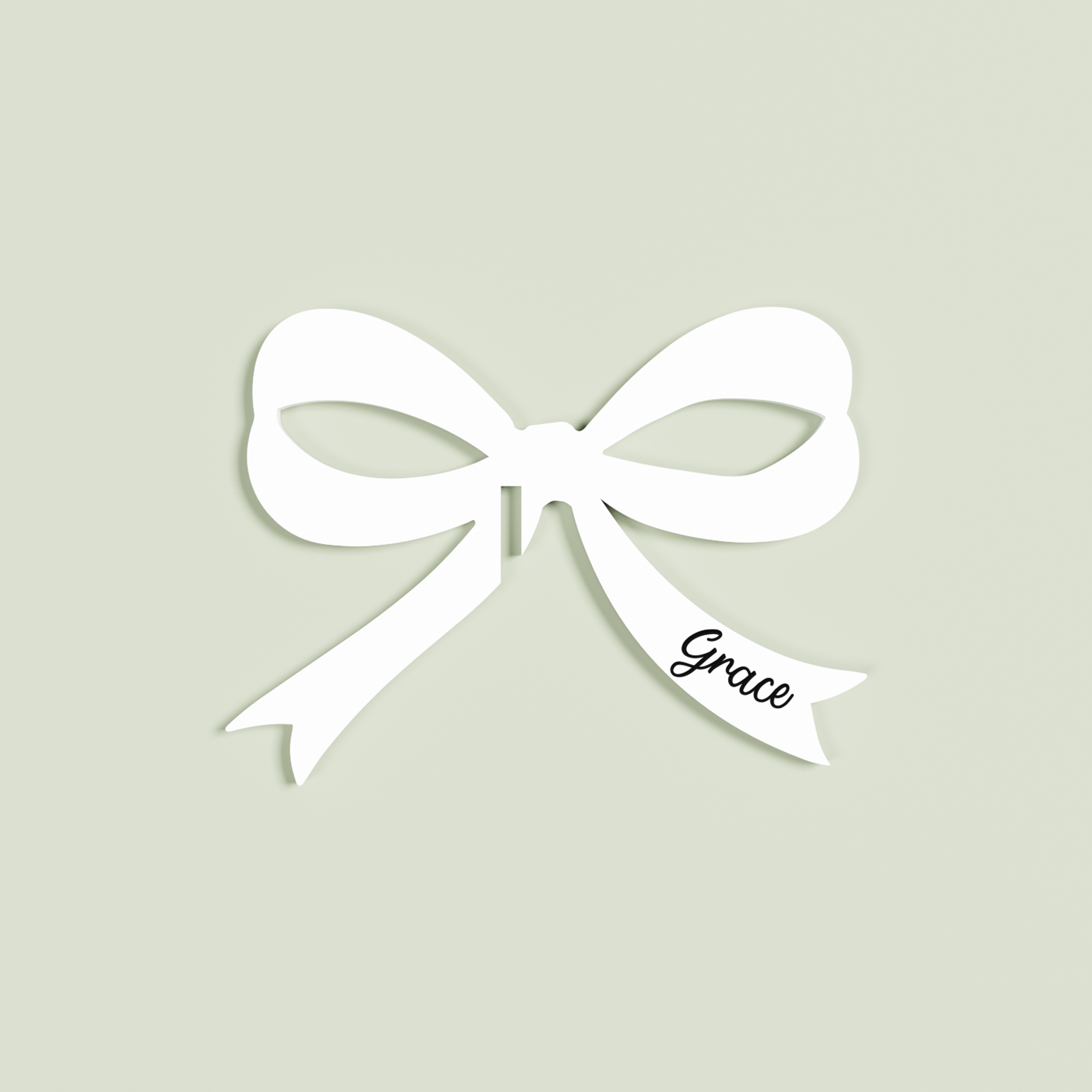 Audrey acrylic drink tag in white | Saint Sauvant Auckland NZ