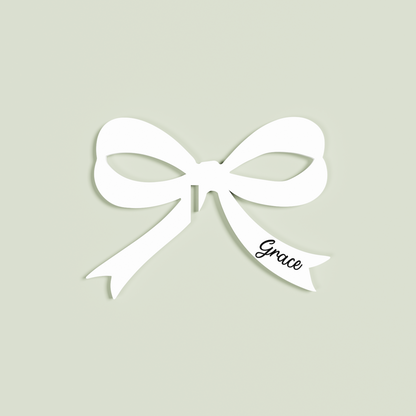 Audrey acrylic drink tag in white | Saint Sauvant Auckland NZ