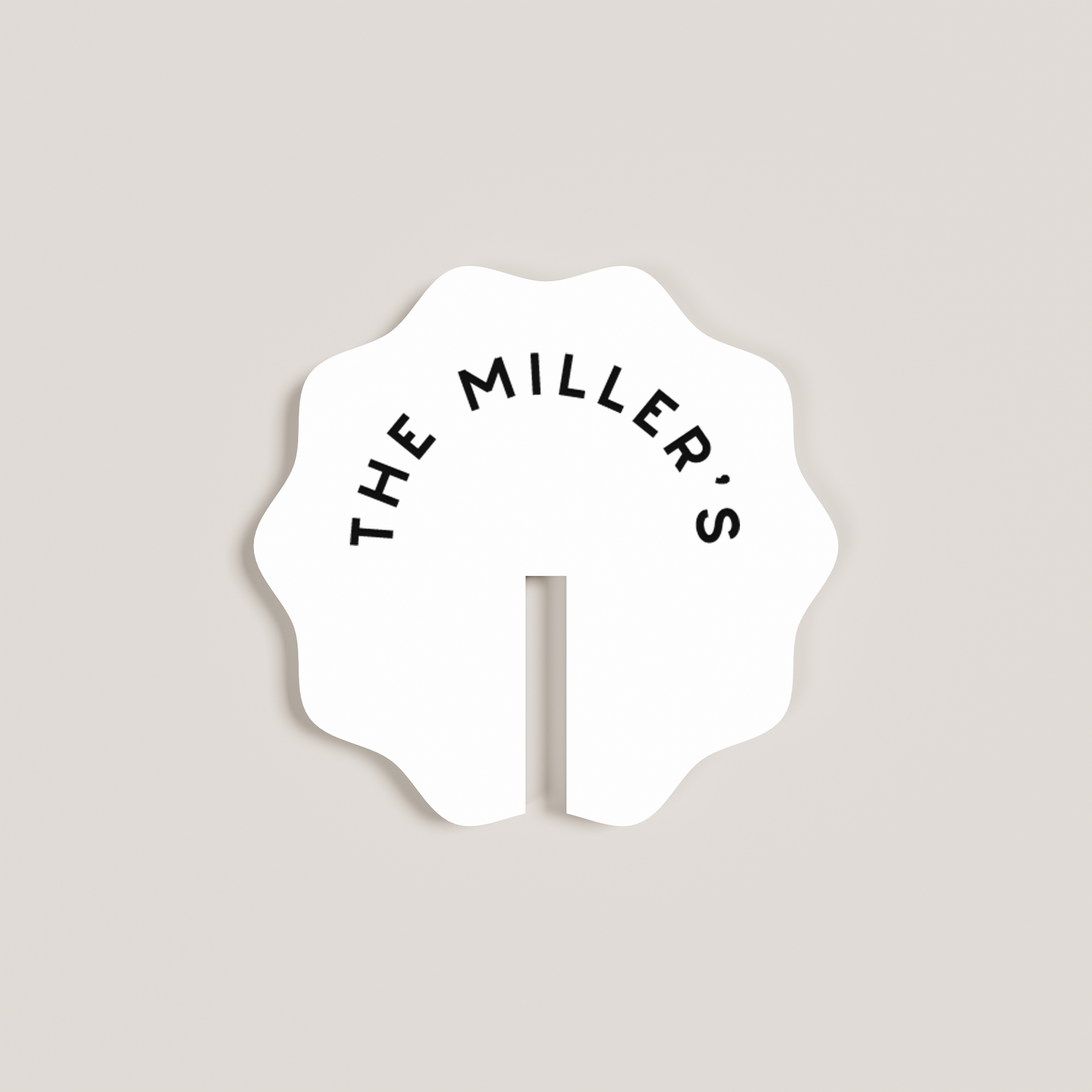 Marigold acrylic drink tag in frosted | Saint Sauvant Auckland NZ