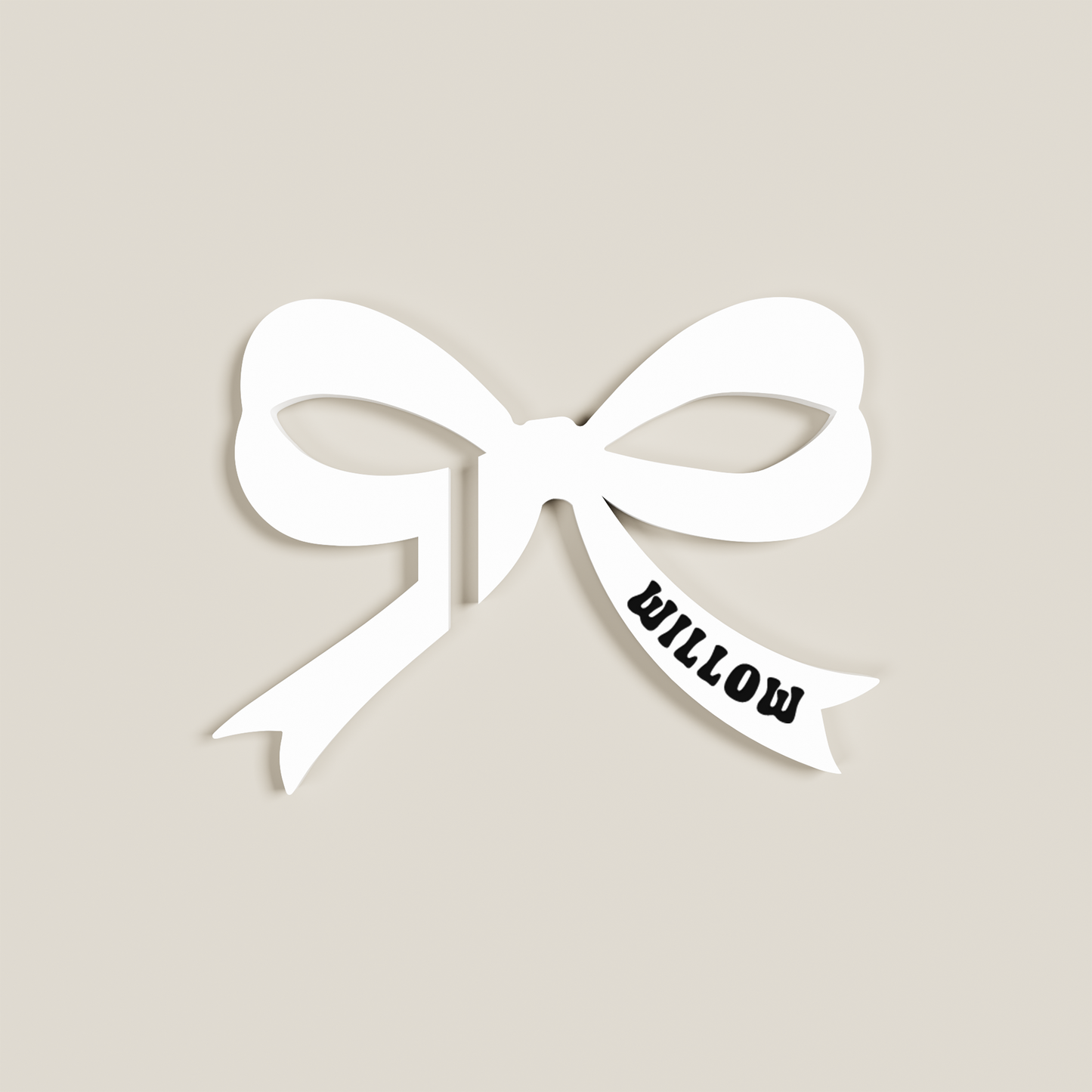 Abby acrylic drink tag in white | Saint Sauvant Auckland NZ