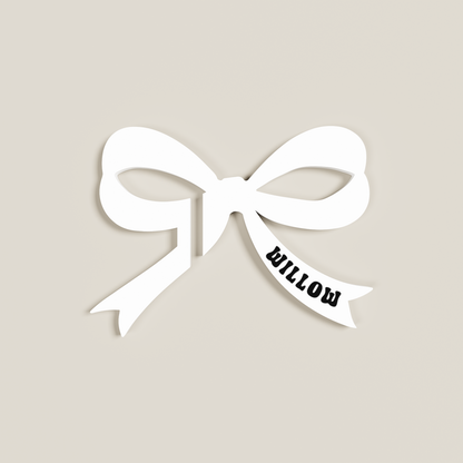 Abby acrylic drink tag in white | Saint Sauvant Auckland NZ