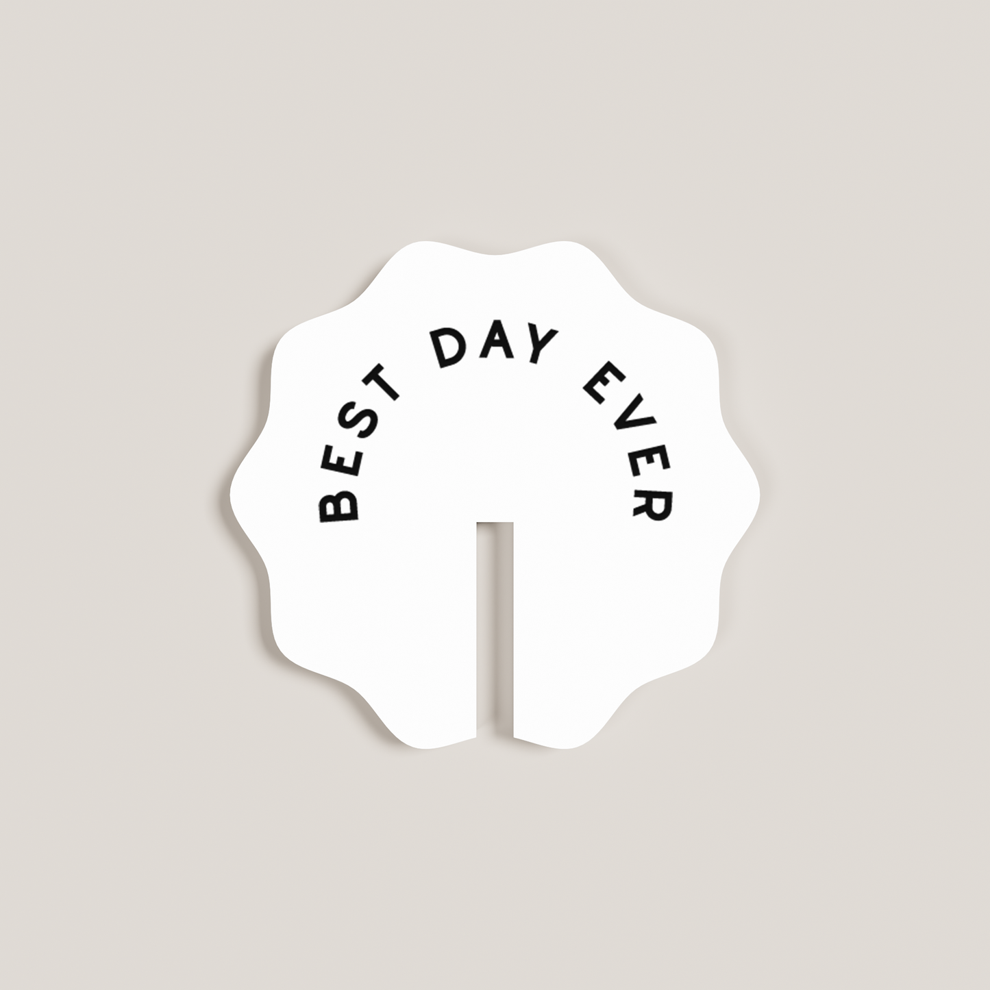 Orchid acrylic drink tag in white | Saint Sauvant Auckland NZ