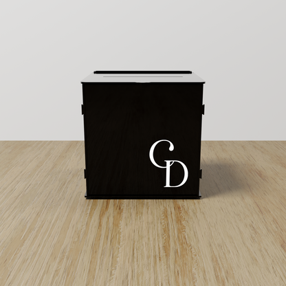 Aude acrylic wishing well, white text on black acrylic | Saint Sauvant Auckland NZ