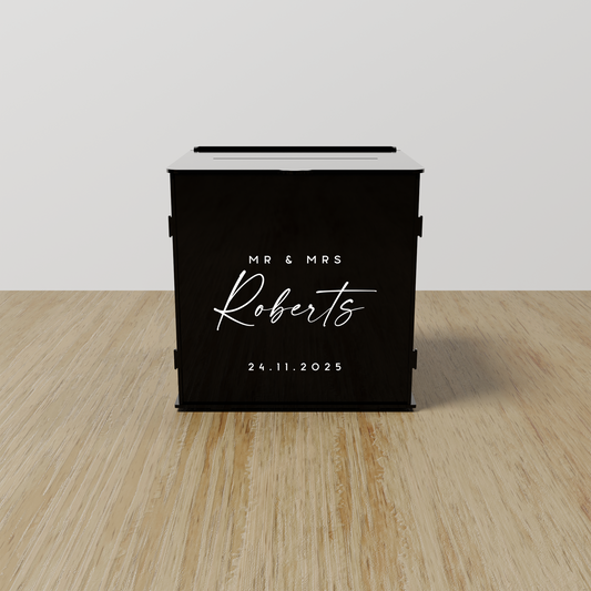 Orne acrylic wishing well, white text on black acrylic | Saint Sauvant Auckland NZ
