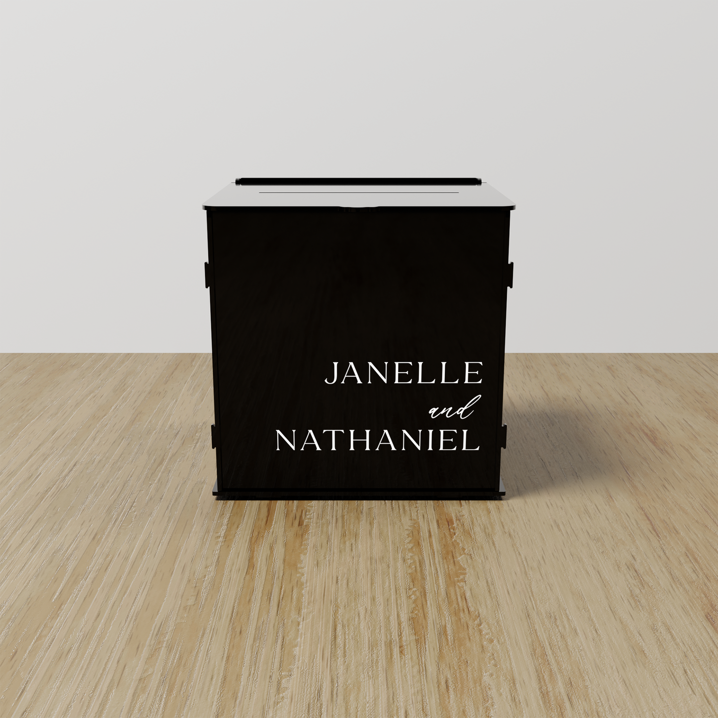Seine acrylic wishing well, white text on black acrylic | Saint Sauvant Auckland NZ