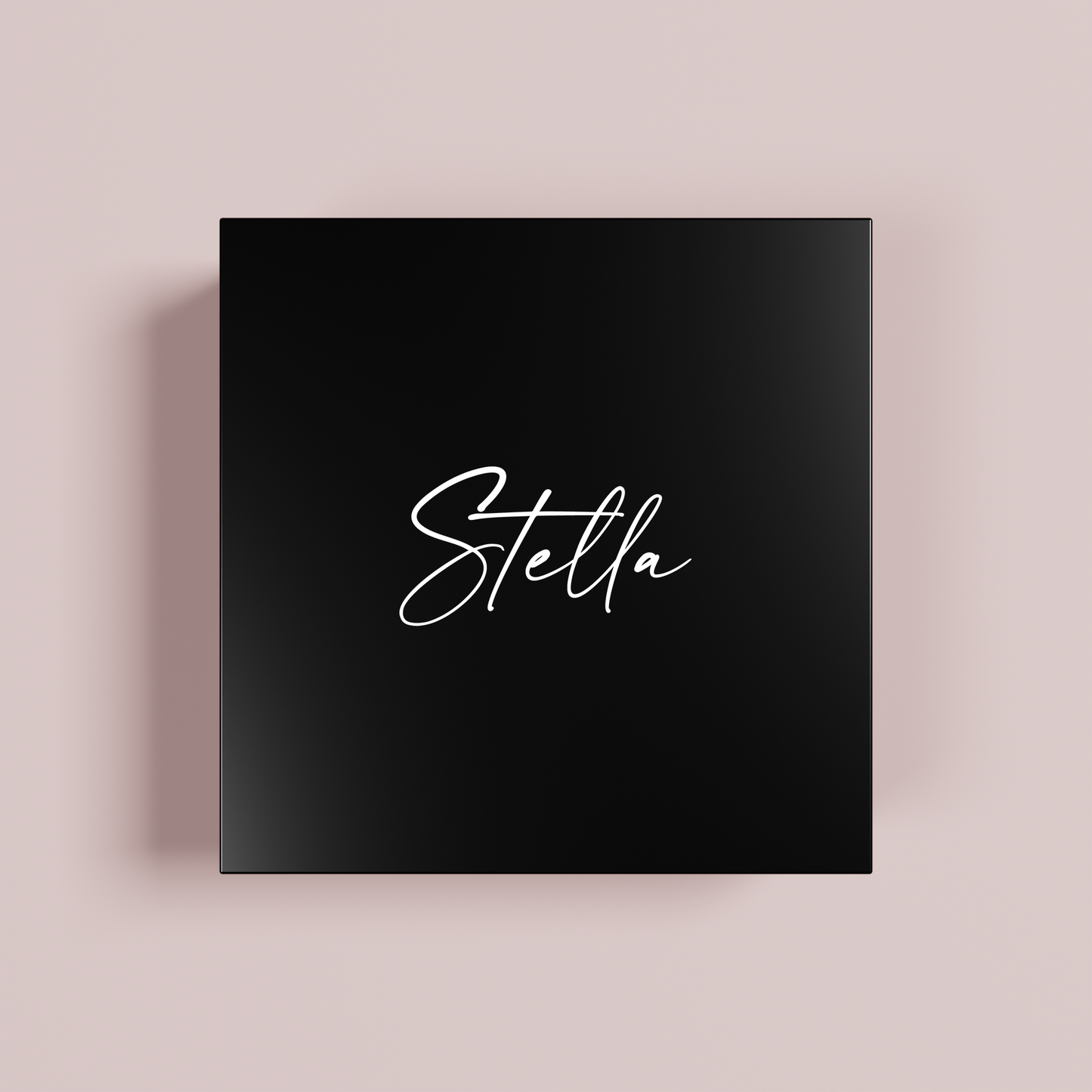 Bloom personalised gift box, white text on black acrylic | Saint Sauvant Auckland NZ