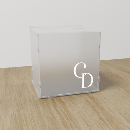 Aude acrylic wishing well, white text on frosted acrylic | Saint Sauvant Auckland NZ