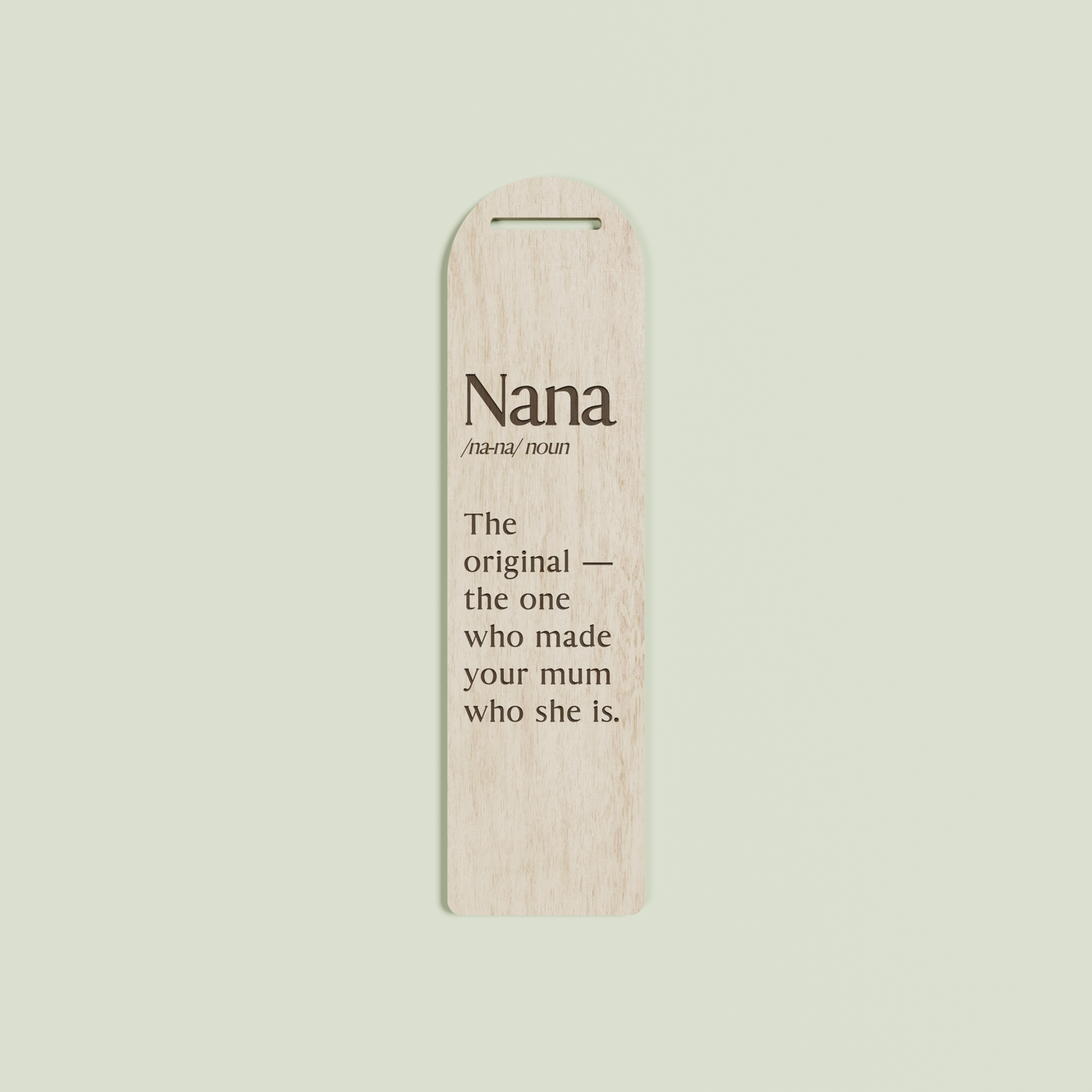 Camomilla wood bookmark with engraved text | Saint Sauvant Auckland NZ